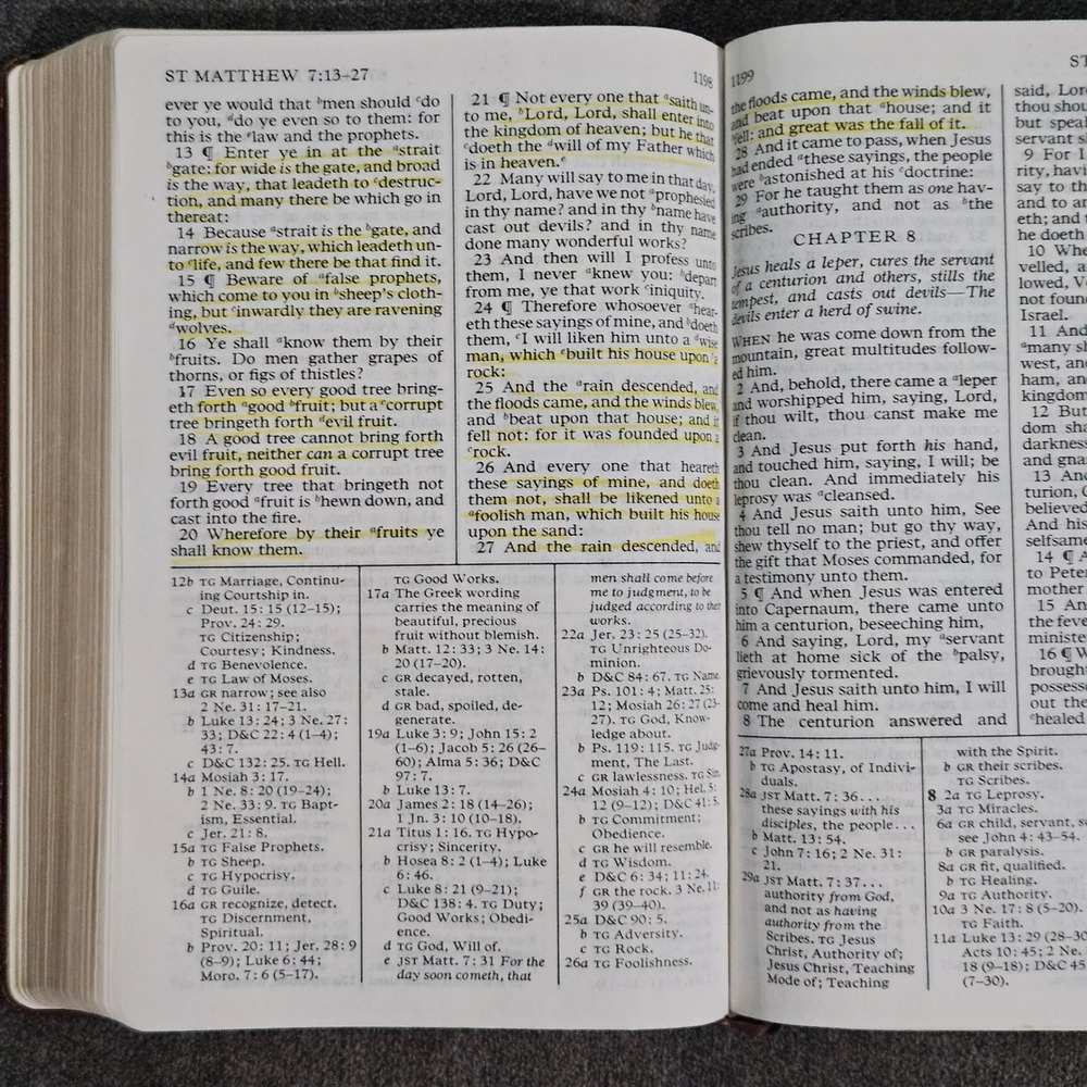LDS Holy Bible King James Version Brown Faux Leather 1979 - Picture 6 of 10